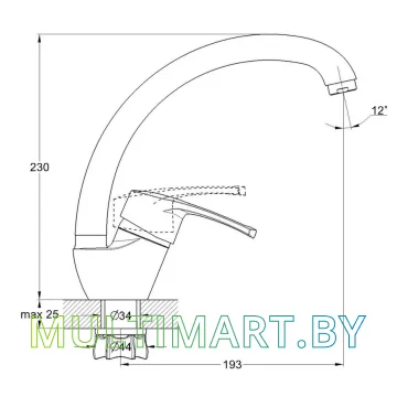 Смеситель Econoce EC0472 картинка 2